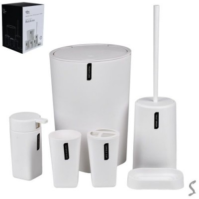 Набор для ванной 6пр/наб 21*21*28см Набор для ванной 6пр/наб 21*21*28см