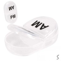 Органайзер для таблеток 2шт/уп 2отд 6.7*4.5*2см