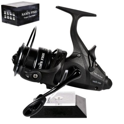 Катушка карповая с бэйтранером "Trophy carp" 7000 6+1bb 5.1:1 2 шпули метал./графит