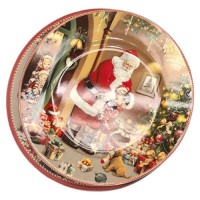 Тарелка новогодняя "New Year's gifts" 2шт/наб 7.5" (19см)	