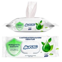 Салфетки влажные с антибактериальным эффектом экстракт алоэ Horoso 100шт/уп