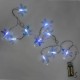 Гирлянда светодиодная "Снежинки" 2м 10led (2AA)