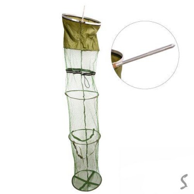 Садок рыболовный с колышком 40*300см Садок рыболовный с колышком 40*300см