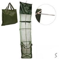 Садок рыболовный с колышком в чехле 45*200см