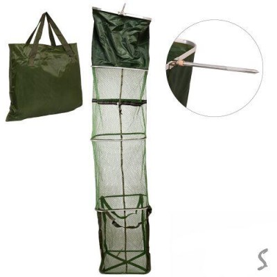 Садок рыболовный с колышком в чехле 45*200см Садок рыболовный с колышком в чехле 45*200см