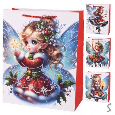 Пакет новогодний бумажный L Пакет новогодний бумажный L