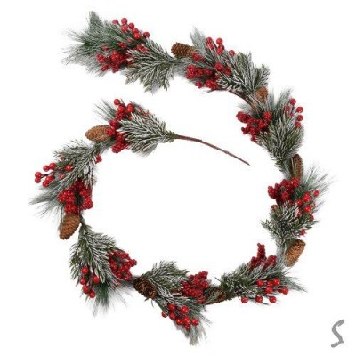 Гирлянда новогодняя искусственная 1.8м