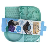 Миска-коврик для медленного кормления животных 21*21см