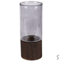 Ваза стеклянная 10*26см Ваза стеклянная 10*26см