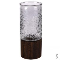 Ваза стеклянная 10*26см