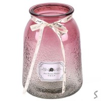 Ваза стеклянная 19*10см