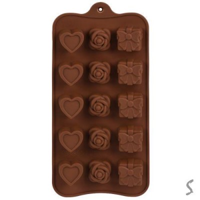 Форма силикон для конфет "Love" 15шт/л 20.5*10.3см Форма силикон для конфет "Love" 15шт/л 20.5*10.3см