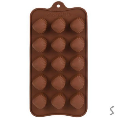 Форма силикон для конфет "Shell" 15шт/л 20.5*10см Форма силикон для конфет "Shell" 15шт/л 20.5*10см