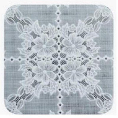 Клеенка ПВХ Lace белая 1.37*20м