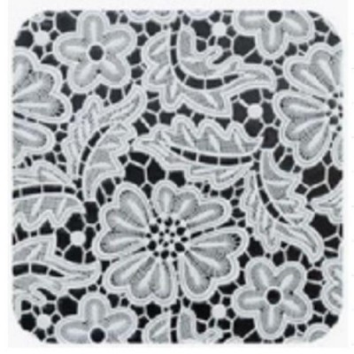 Клеенка ПВХ Lace белая 1.37*20м