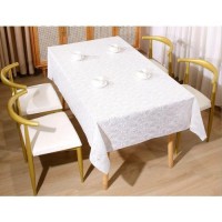 Клеенка ПВХ Lace белая 1.37*20м