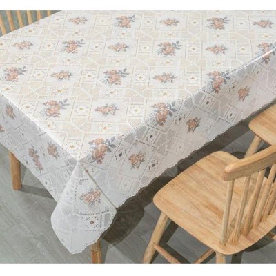 Клеенка ПВХ Lace белая 1.37*20м