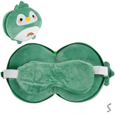 Подушка с маской дорожная под шею 