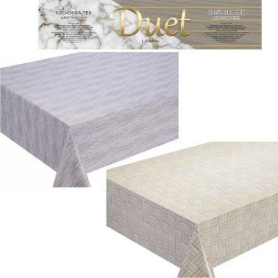 Клеенка ПВХ без основы двусторонняя Duet 1.37*20м Клеенка ПВХ без основы двусторонняя Duet 1.37*20м