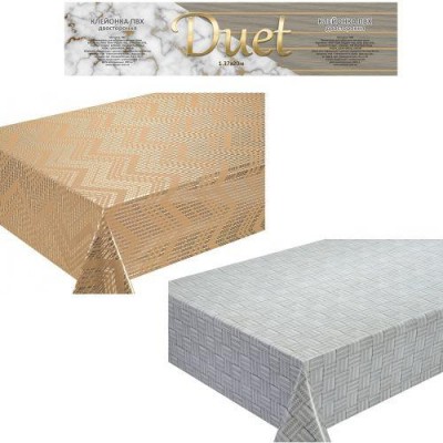 Клеенка ПВХ без основы двусторонняя Duet 1.37*20м Клеенка ПВХ без основы двусторонняя Duet 1.37*20м