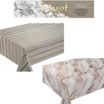 Клеенка ПВХ без основы двусторонняя Duet 1.37*20м Клеенка ПВХ без основы двусторонняя Duet 1.37*20м