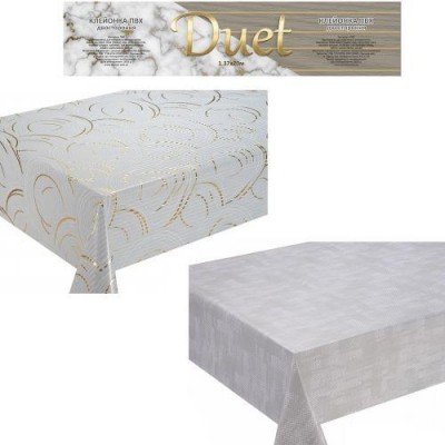 Клеенка ПВХ без основы двусторонняя Duet 1.37*20м Клеенка ПВХ без основы двусторонняя Duet 1.37*20м