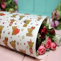 Бумага упаковочная крафт "Мишка на белом" 70*100см 10л/уп Бумага упаковочная крафт "Мишка на белом" 70*100см 10л/уп