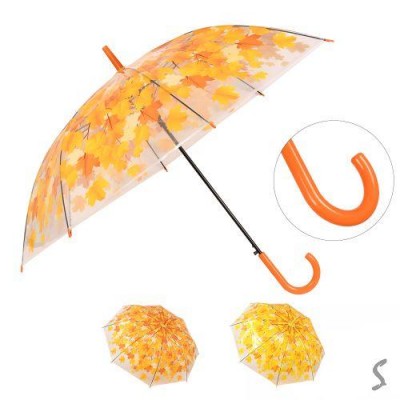 Зонт-трость полуавтомат "Осень" d120см 8сп Зонт-трость полуавтомат "Осень" d120см 8сп