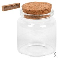 Баночка с корковой крышкой 6шт/уп 50мл