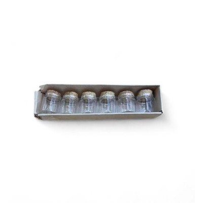 Баночка с корковой крышкой 6шт/уп 50мл