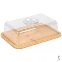 Блюдо бамбук с крышкой 19*26*1см Блюдо бамбук с крышкой 19*26*1см