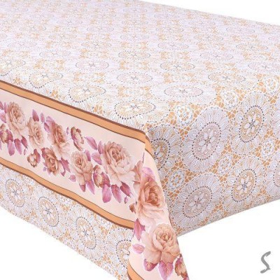 Клеенка ПВХ с тиснением на тканевой основе Holiday 1.37*20м