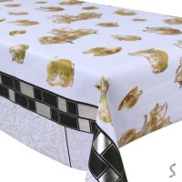 Клеенка ПВХ с тиснением на тканевой основе Holiday 1.37*20м