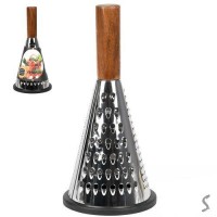 Терка конус с деревянной ручкой 26*11см
