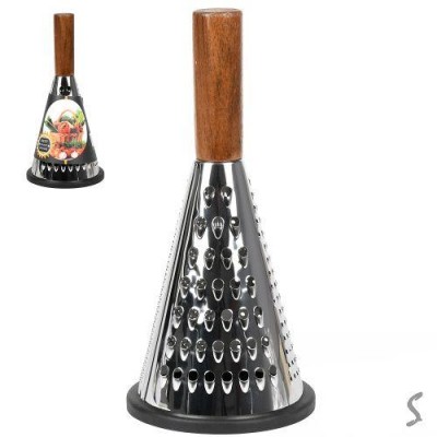 Терка конус с деревянной ручкой 26*11см