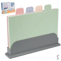 Доски разделочные на подставке 4пр/наб 29*19см