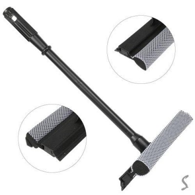 Швабра для окон с мочалкой 53*20см