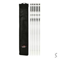 Шампуры в чехле 6шт/наб хром 60см