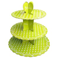 Стенд картонний для капкейків 3 – ярусний Зелений горох ( шт ) Стенд картонний для капкейків 3 – ярусний Зелений горох ( шт )
