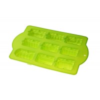 Форма силіконова на 9 виробів Паровозики 34 х 24 х 5 см ( шт ) Форма силіконова на 9 виробів Паровозики 34 х 24 х 5 см ( шт )