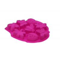 Форма силіконова на 8 виробів Жуки 26 х 20 х 3 см ( шт )