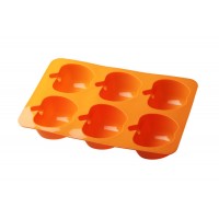 Форма силіконова на 6 виробів Яблуки 26 х 18 х 4 см ( шт )