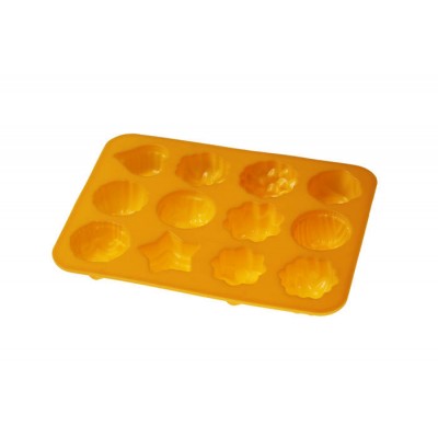 Форма силіконова на 12 виробів Асорті 21 х 16 х 2,5 см ( шт )