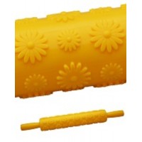 Скалка текстурна пластикова Ромашки L 40 см ( шт ) Скалка текстурна пластикова Ромашки L 40 см ( шт )