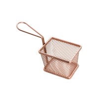 Кошик – сітка для подачі снеків 10 х 7 х 8 см Бронза ( шт )