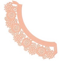 Накладка декоративна для маффінів різних кольорів Модерн10 ( 20 шт )