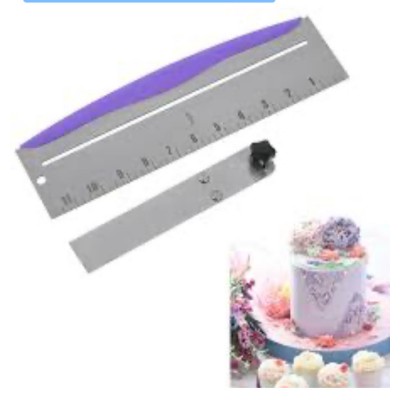 Шпатель кондитерський для вирівнювання торта регульований L 30 cм Нео ( шт )