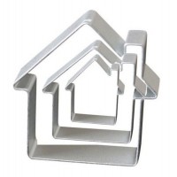 Набір вирубок з нержавіючої сталі Будиночок ( 3 шт )