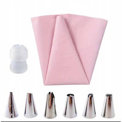 Набір кондитерських насадок 9 шт з мішком та адаптером Немо ( шт )