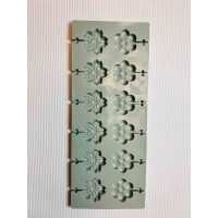 Форма силіконова для льодяників на 12 виробів 25 х 10 см Квітка ( шт )